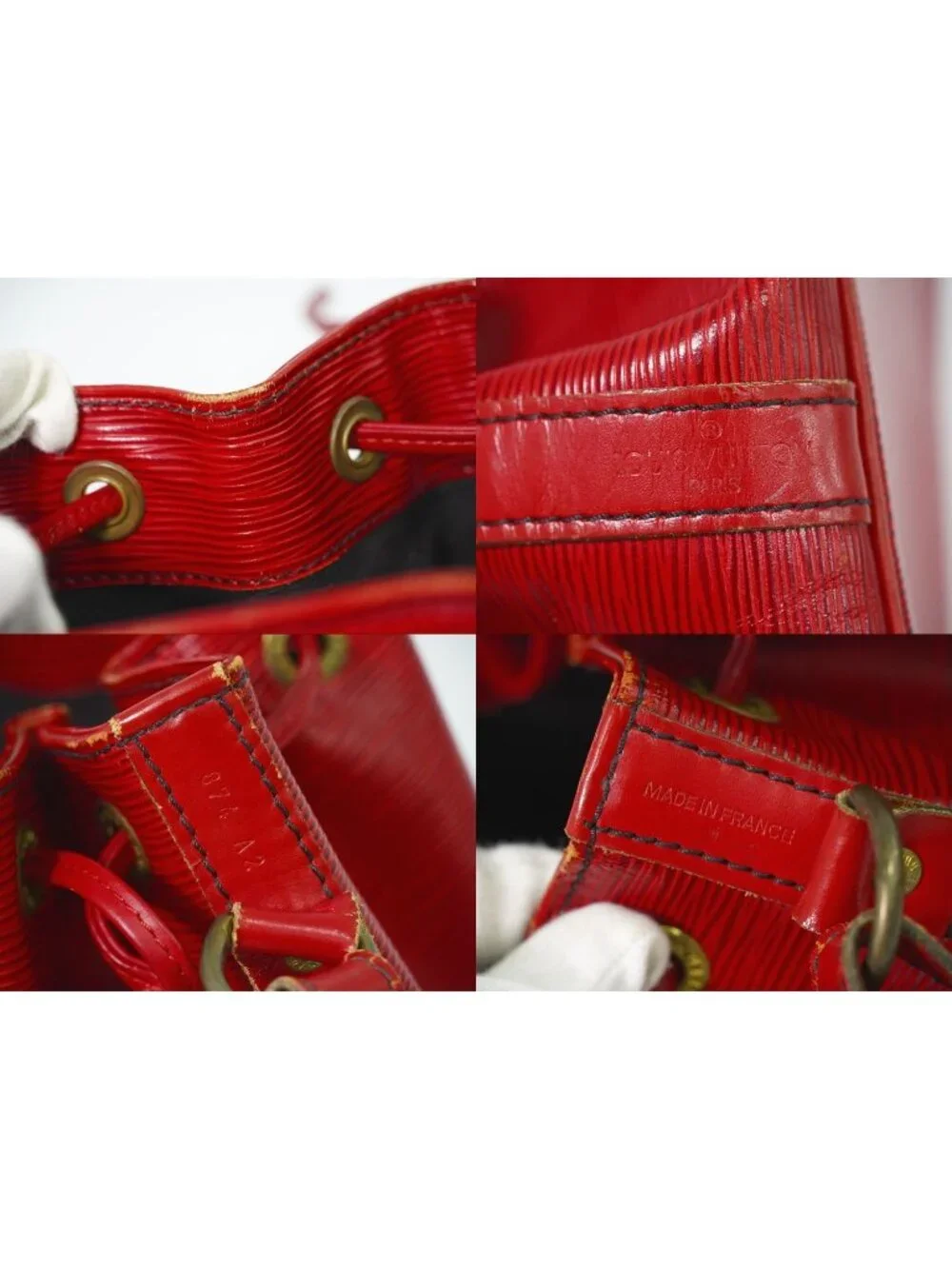 Louis Vuitton LV Petit Noe Epi Leather Shoulder Bag